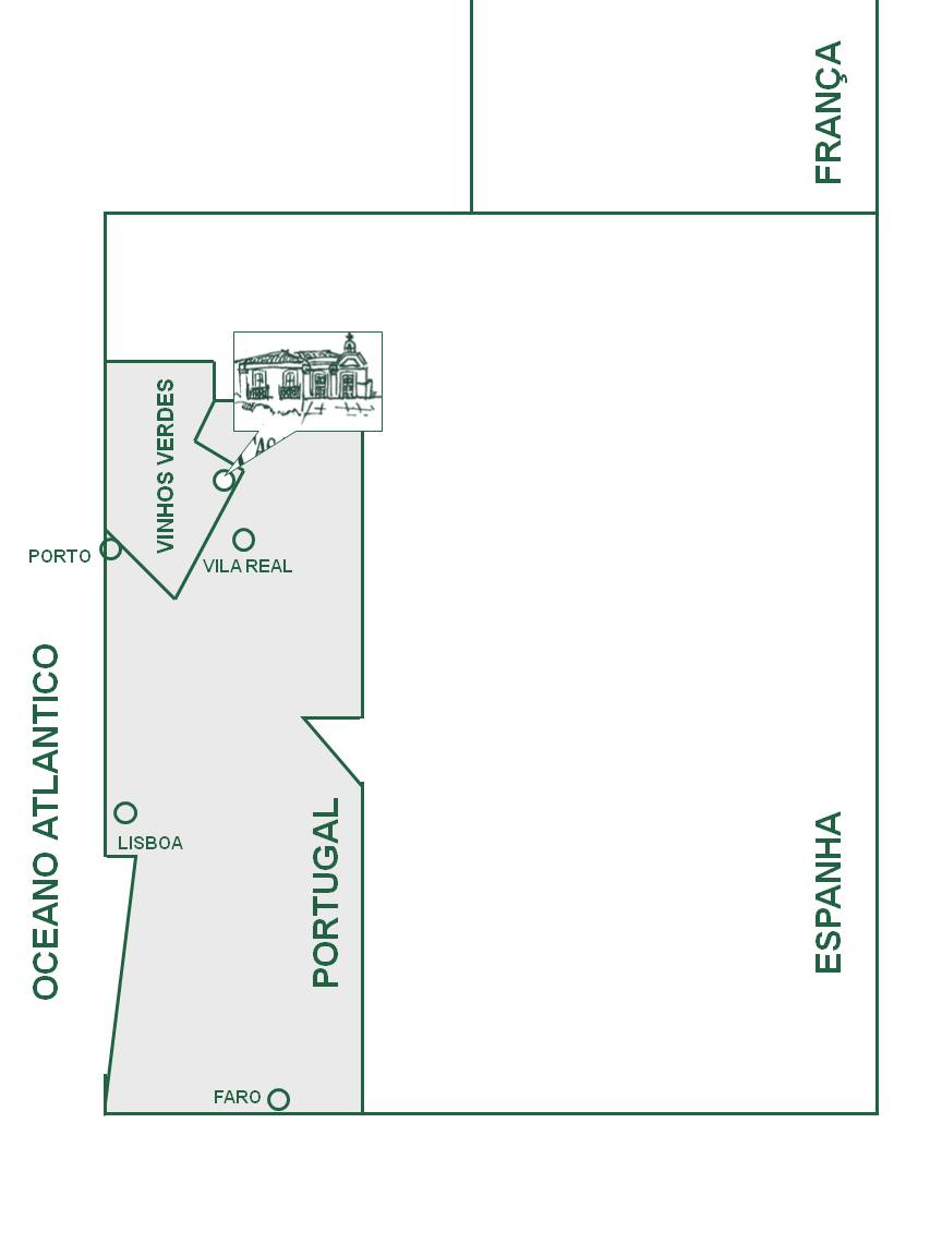 Mapa Regio dos Vinhos Verdes