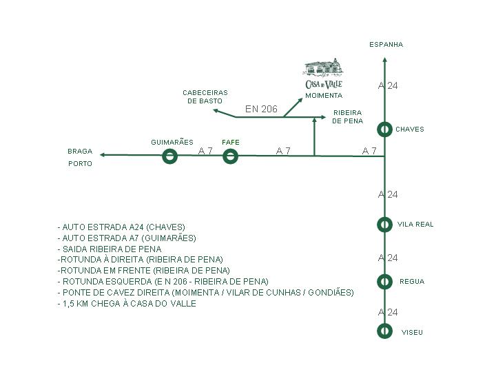 Mapa para chegar  Casa de Enoturismo